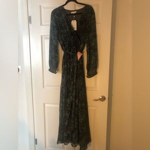 NWT- Ivy City Co. Laney dress in Green Watercolor. Size 1x